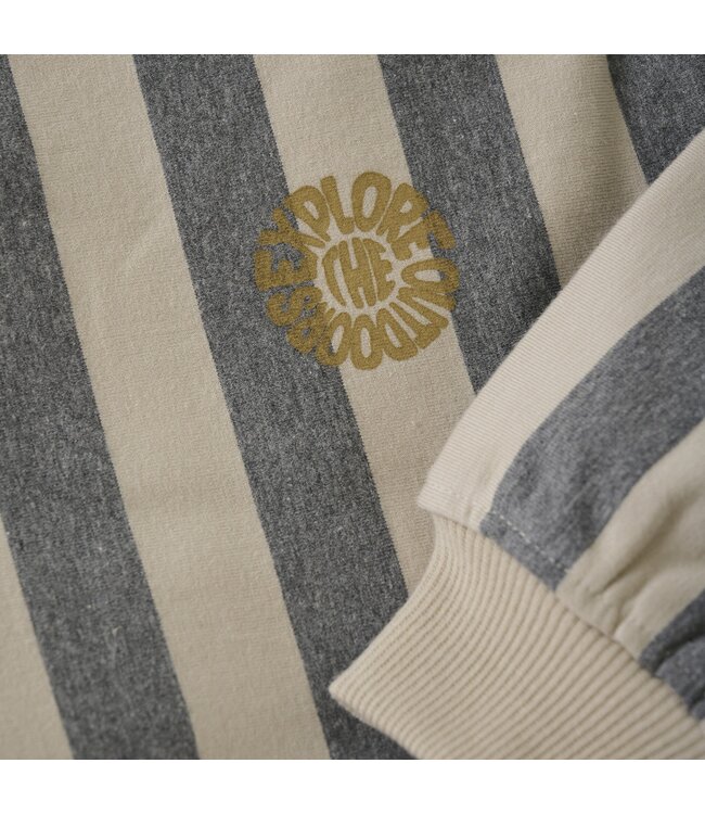 Daily7 winter sweater jongens - zand - oversized/strepen