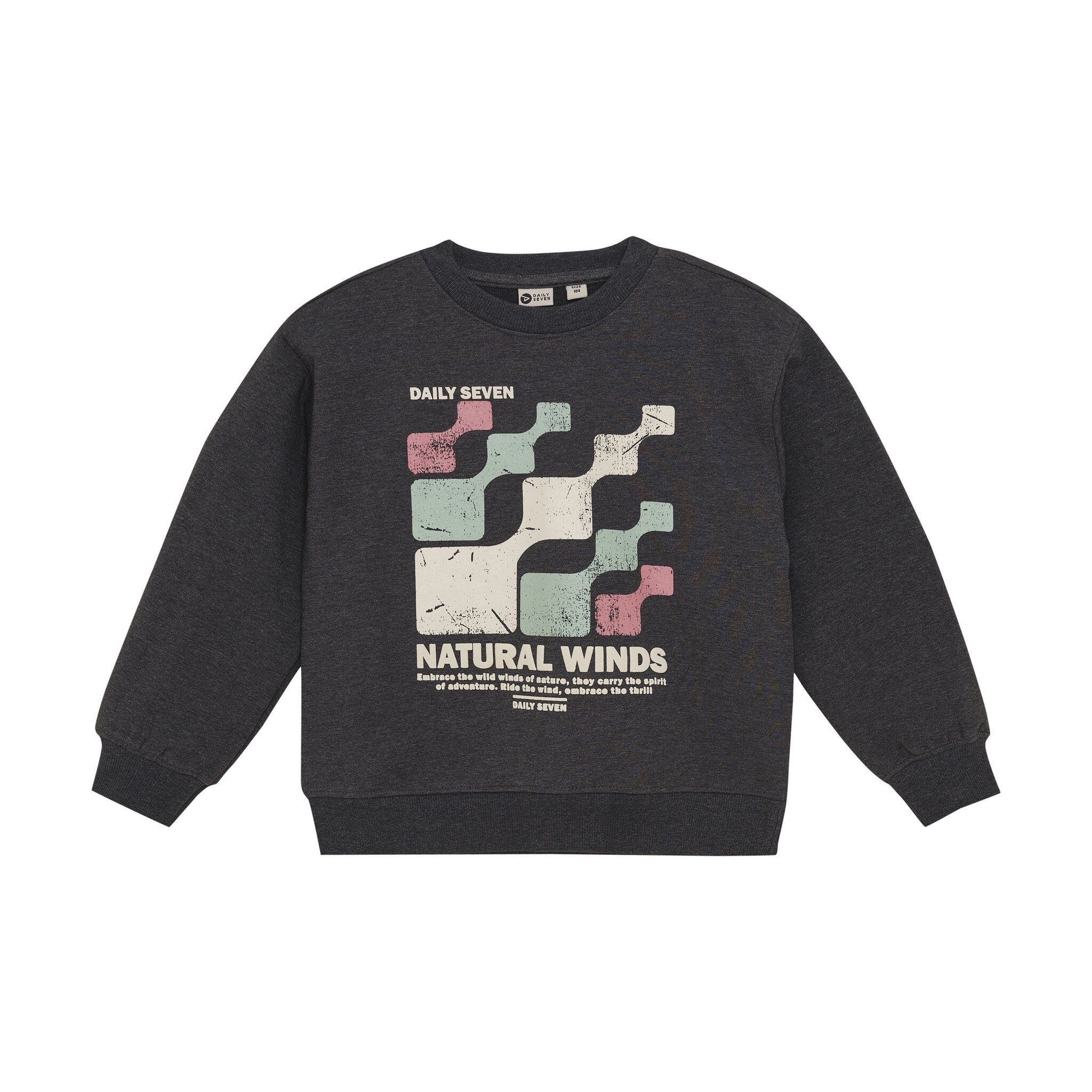 Daily7 winter sweater jongens - grijs - oversized afbeelding