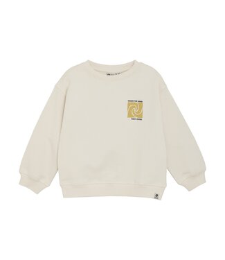 Daily7 winter sweater jongens - zand - oversized/backprint