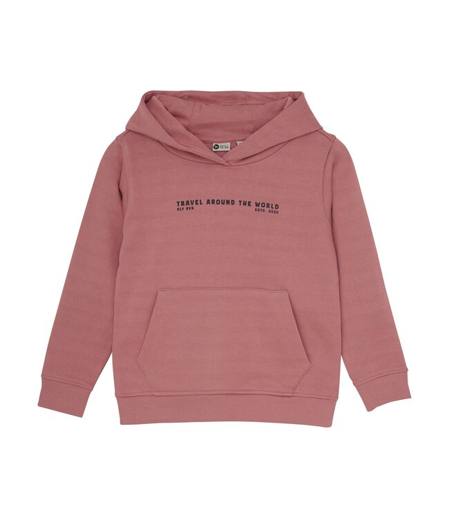Daily7 winter hoodie jongens - rood - print