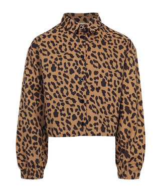 LOOXS 10sixteen winter blouse meisjes - bruin - luipaard