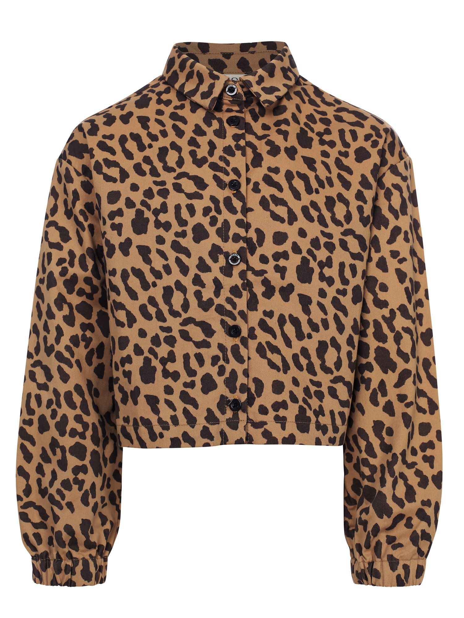 LOOXS 10sixteen winter blouse meisjes - bruin - luipaard afbeelding