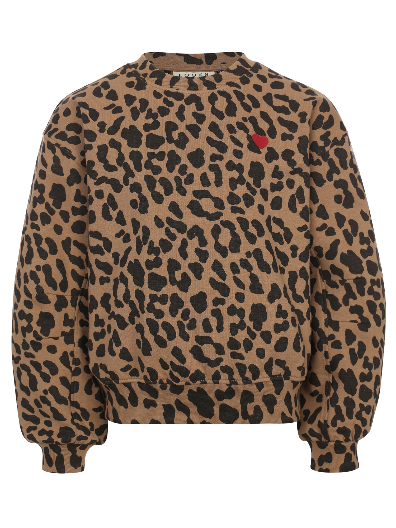 LOOXS 10sixteen winter sweater meisjes - bruin - luipaard afbeelding