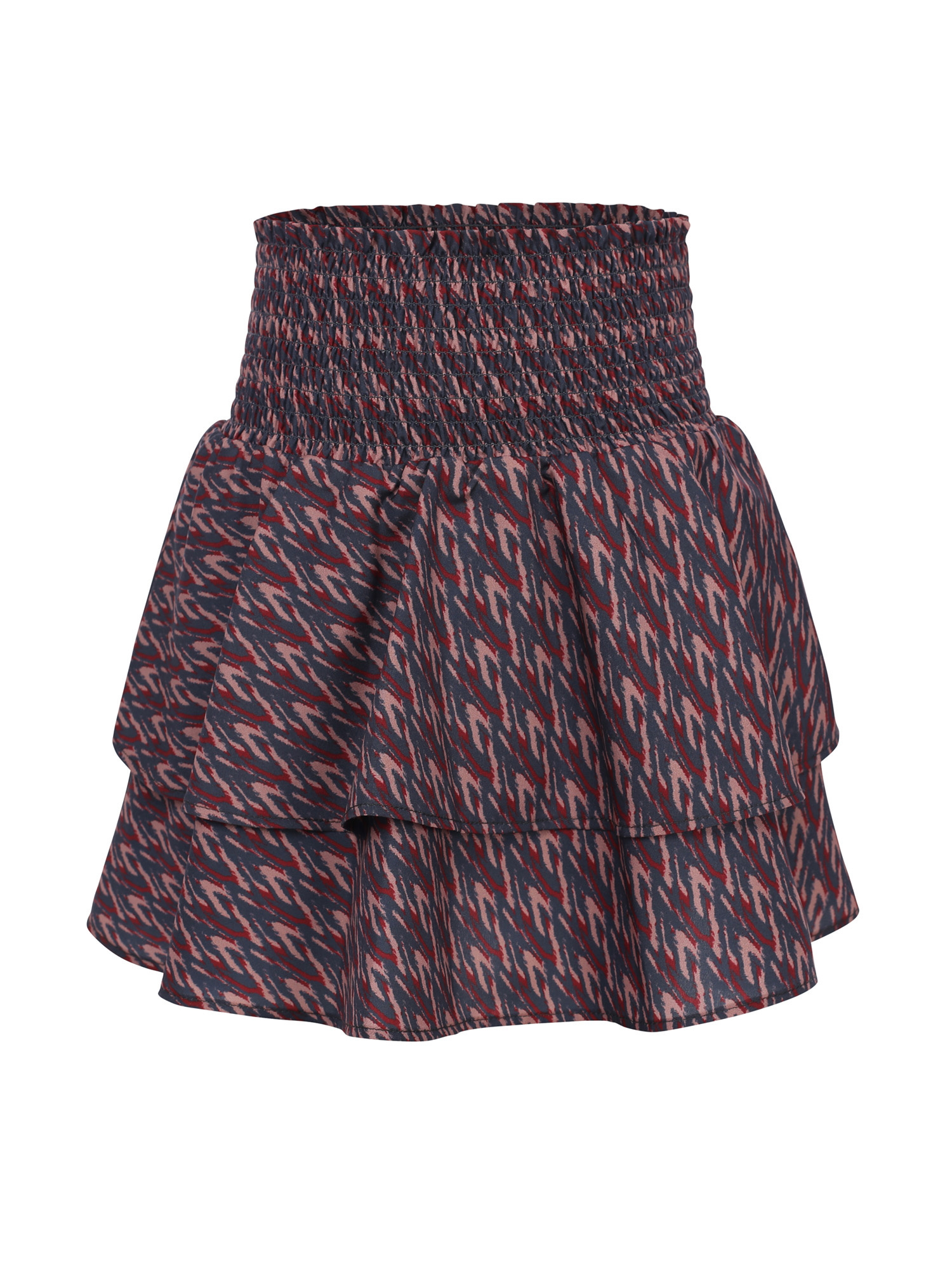 LOOXS 10sixteen winter smock skort meisjes - bordeaux rood/roze - camouflage afbeelding