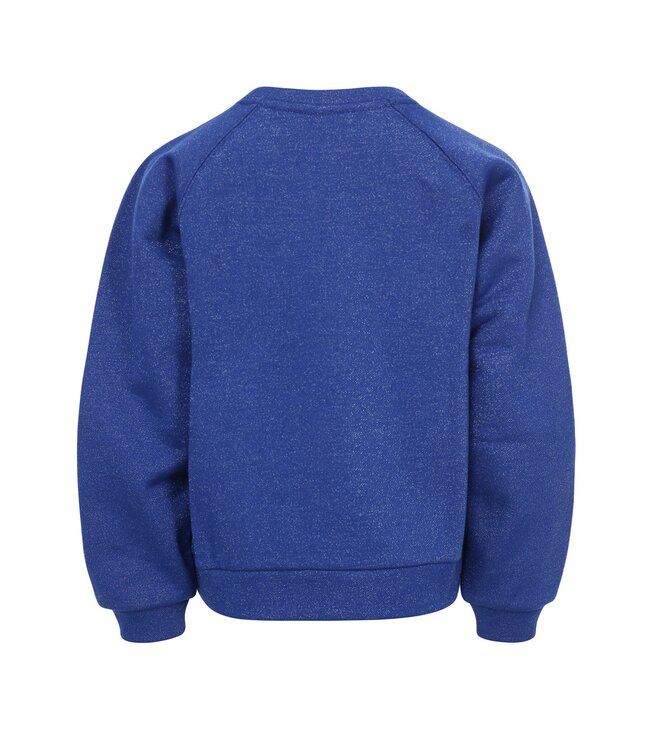 LOOXS Little winter sweater meisjes - blauw - lurex