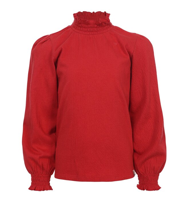 LOOXS Little winter t-shirt meisjes - rood - longsleeve