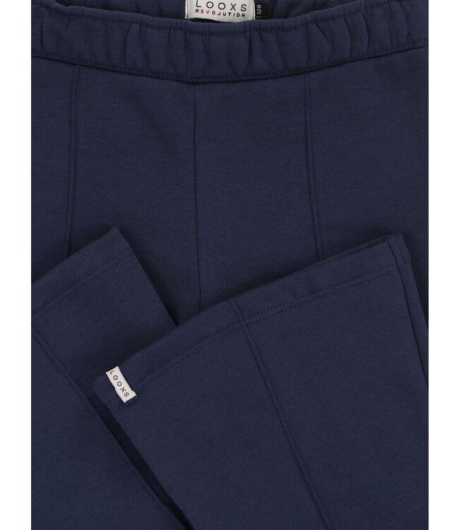 LOOXS Little winter flare broek meisjes - donker blauw