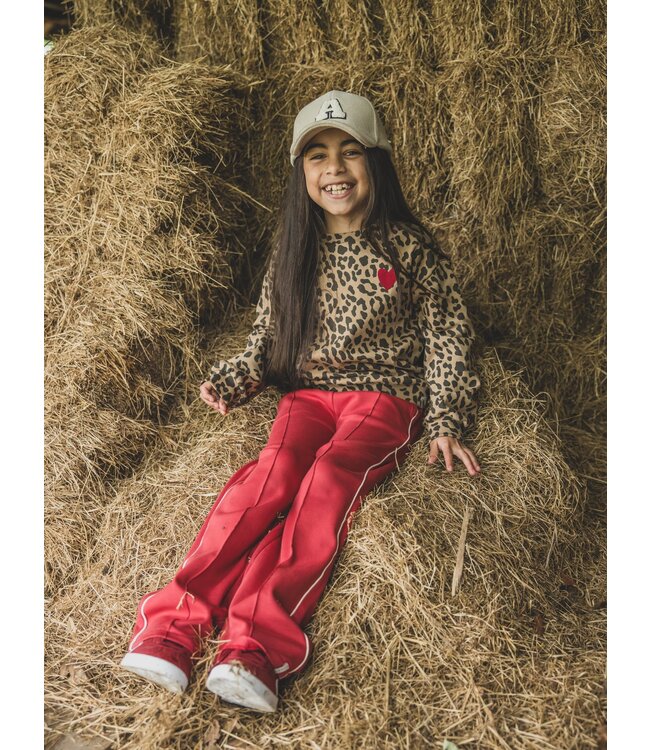 LOOXS Little winter sweat broek meisjes - rood