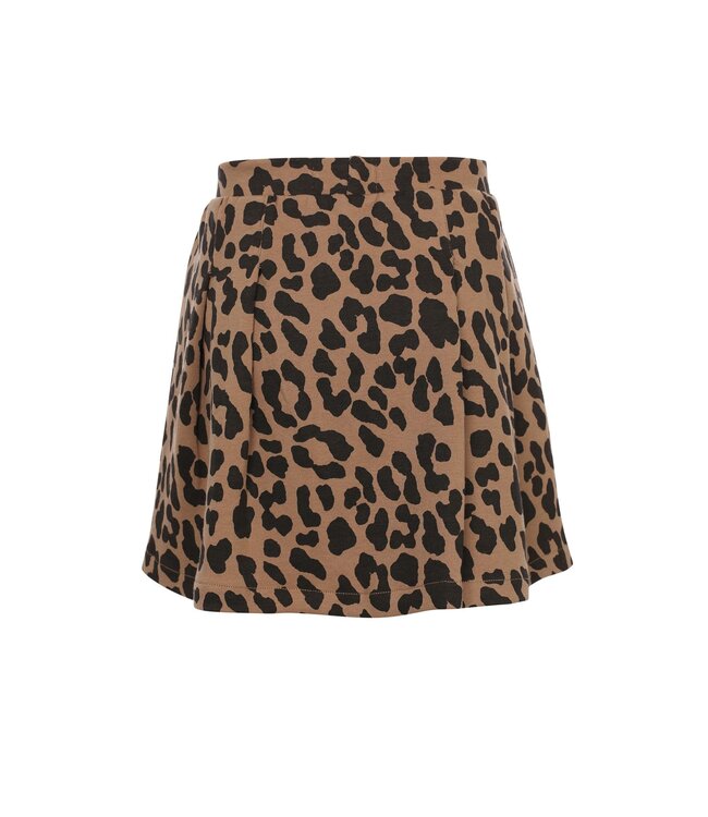 LOOXS Little winter rok meisjes - bruin - luipaard