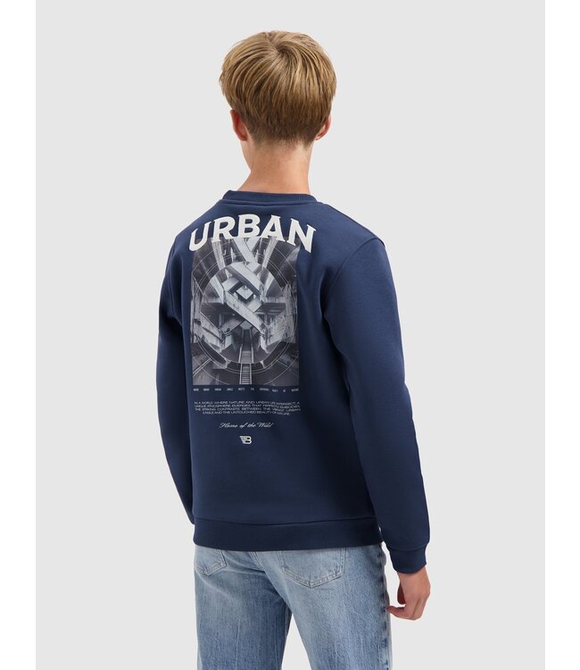 Ballin winter sweater jongens - navy blauw - urban jungle