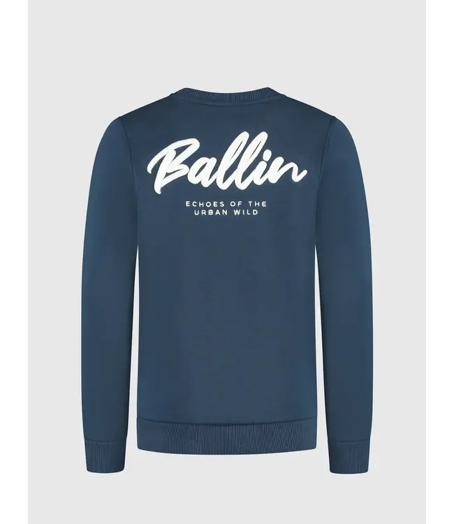 Ballin winter sweater jongens - navy blauw - echoes of the urban wild