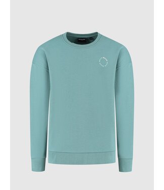 Ballin winter sweater jongens - groen - cirkel logo