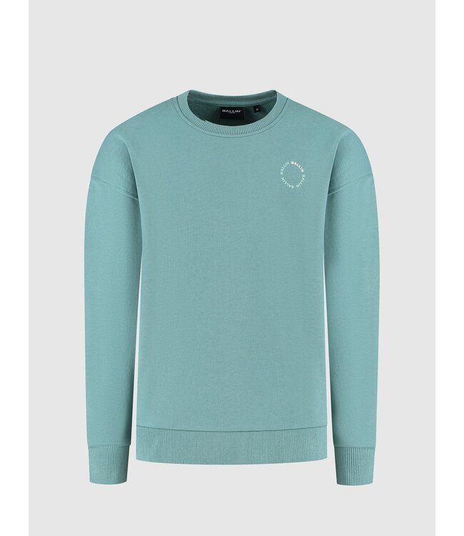 Ballin winter sweater jongens - groen - cirkel logo