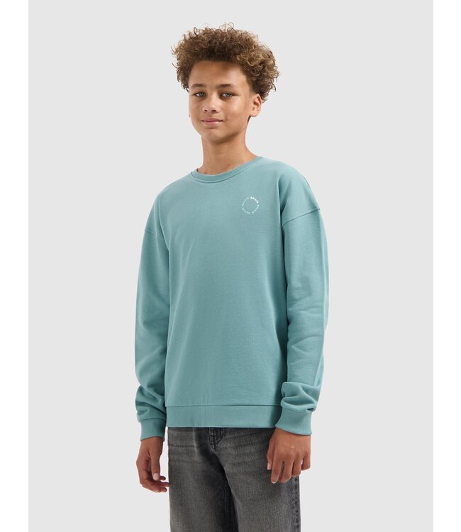 Ballin winter sweater jongens - groen - cirkel logo