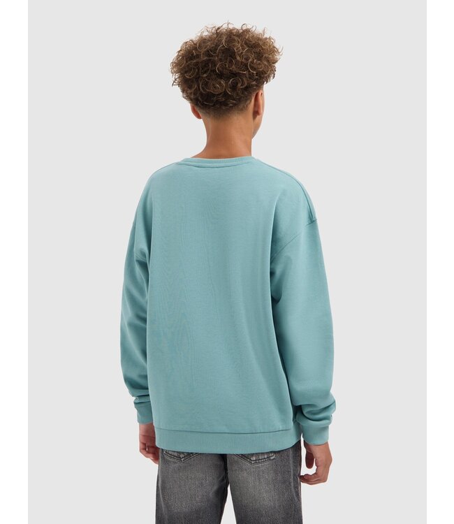 Ballin winter sweater jongens - groen - cirkel logo