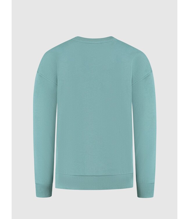 Ballin winter sweater jongens - groen - cirkel logo