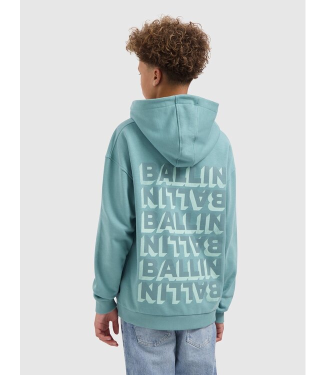Ballin winter hoodie jongens - groen - switch sides logo