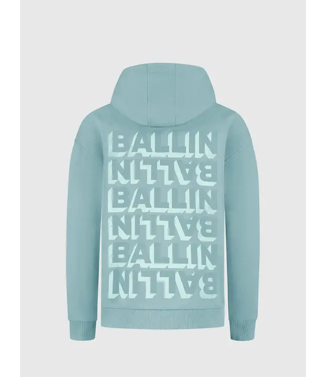Ballin winter hoodie jongens - groen - switch sides logo