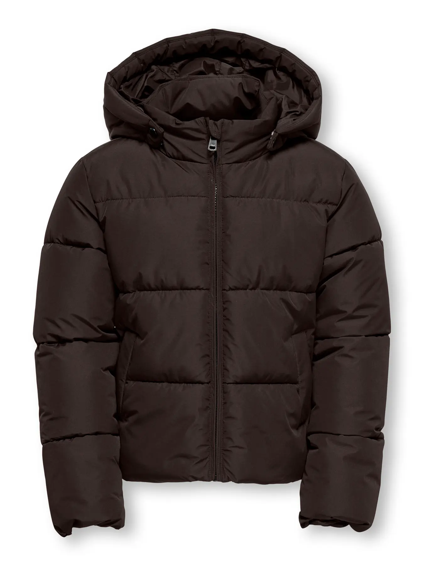 Kids ONLY winter winterjas meisjes - bruin - KogJuta - puffer - capuchon afbeelding