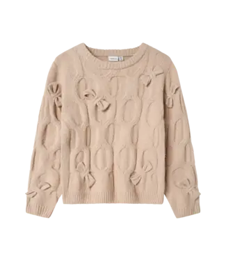Name it winter sweater meisjes - beige - regular fit, gebreid - NkfOlivia