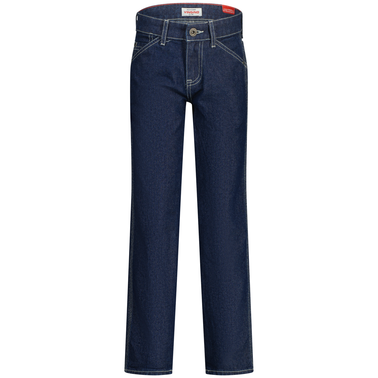 Vingino winter jeans broek jongens - blauw - Peppe carpenter - straight fit afbeelding