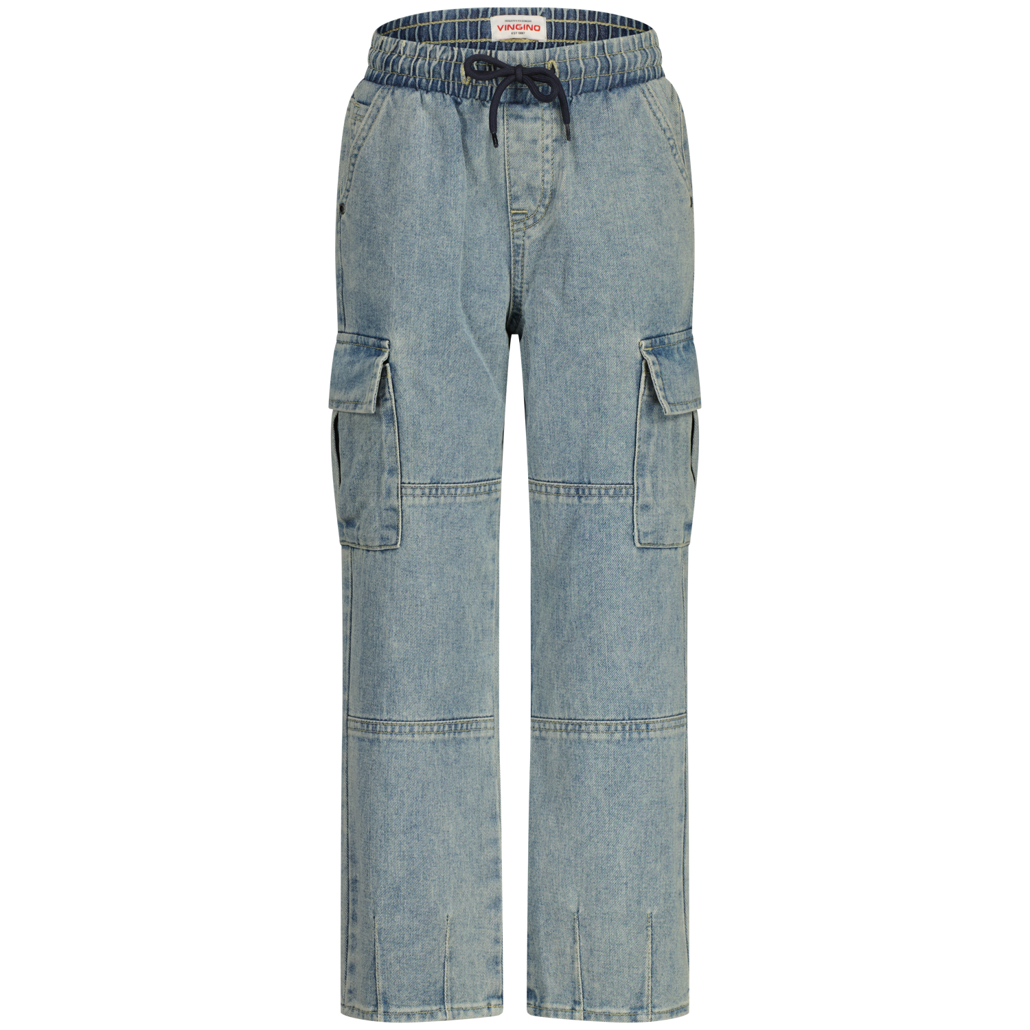 Vingino winter jeans broek jongens - blauw - Gino cargo afbeelding