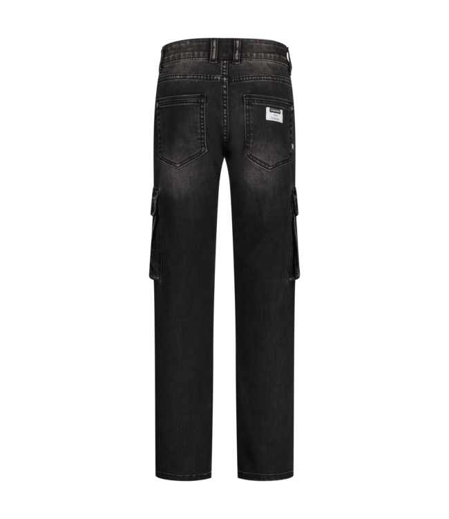 Vingino winter jeans broek jongens - zwart - Paolo Cargo - straight fit