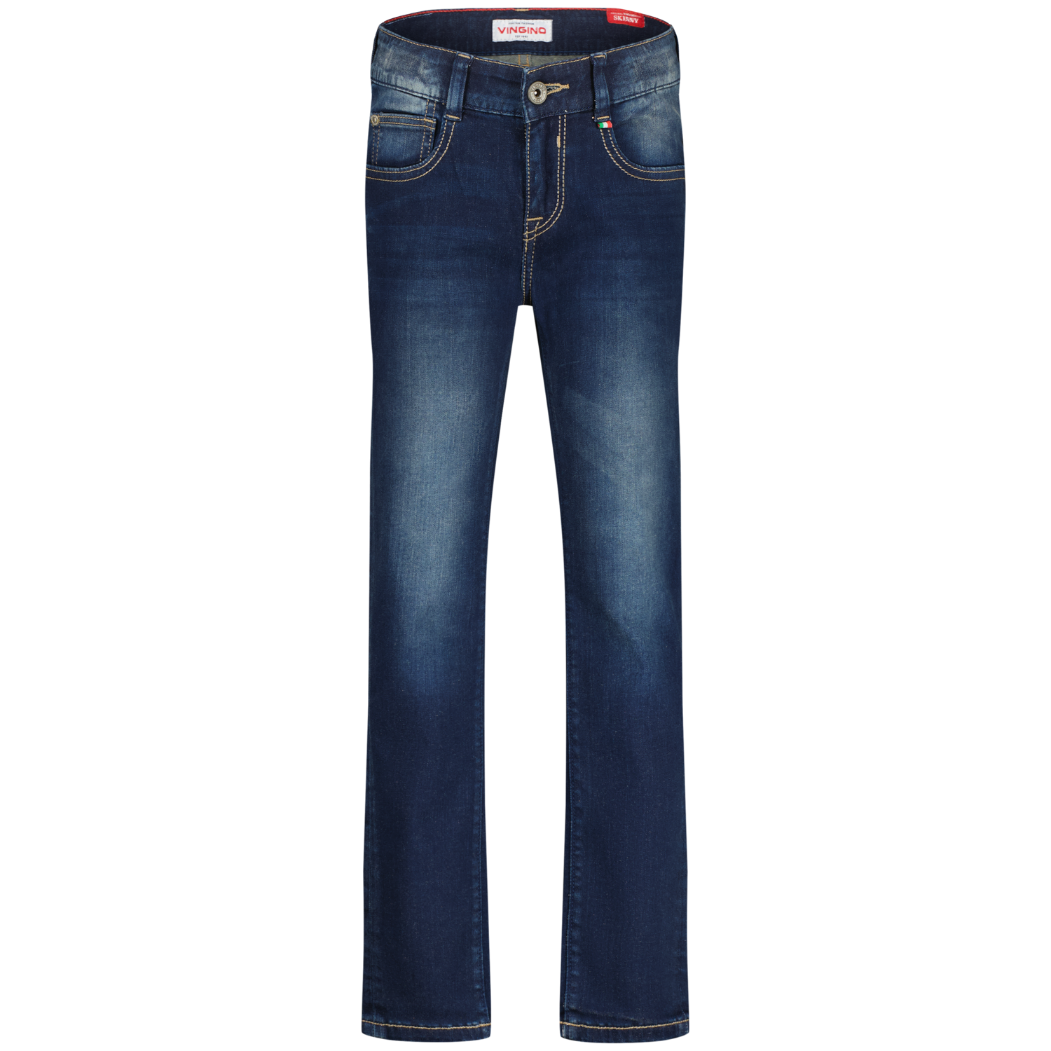 Vingino winter jeans broek jongens - donker blauw - Aron - skinny fit afbeelding