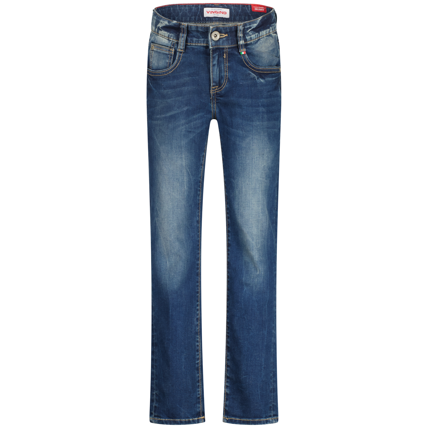 Vingino winter jeans broek jongens - vintage blauw - Aron - skinny fit afbeelding