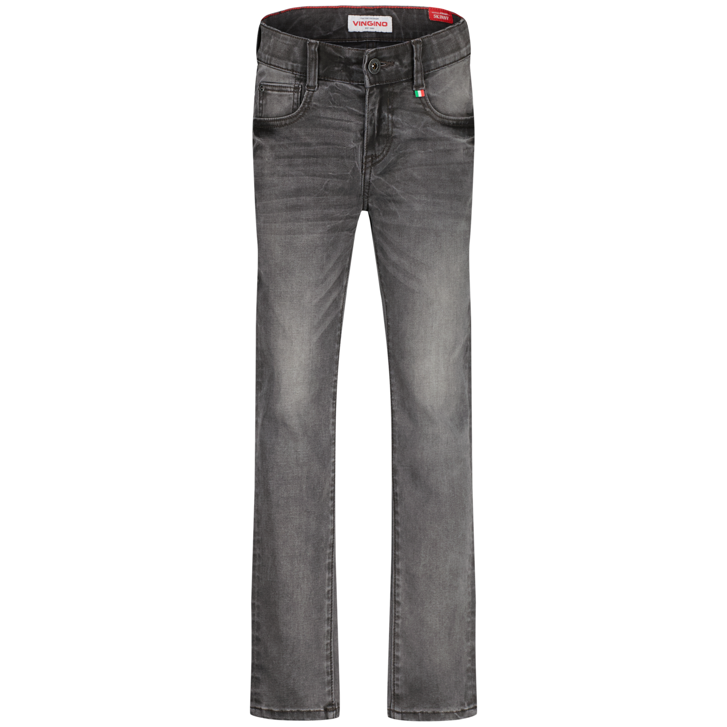 Vingino winter jeans broek jongens - grijs - Aron - skinny fit afbeelding