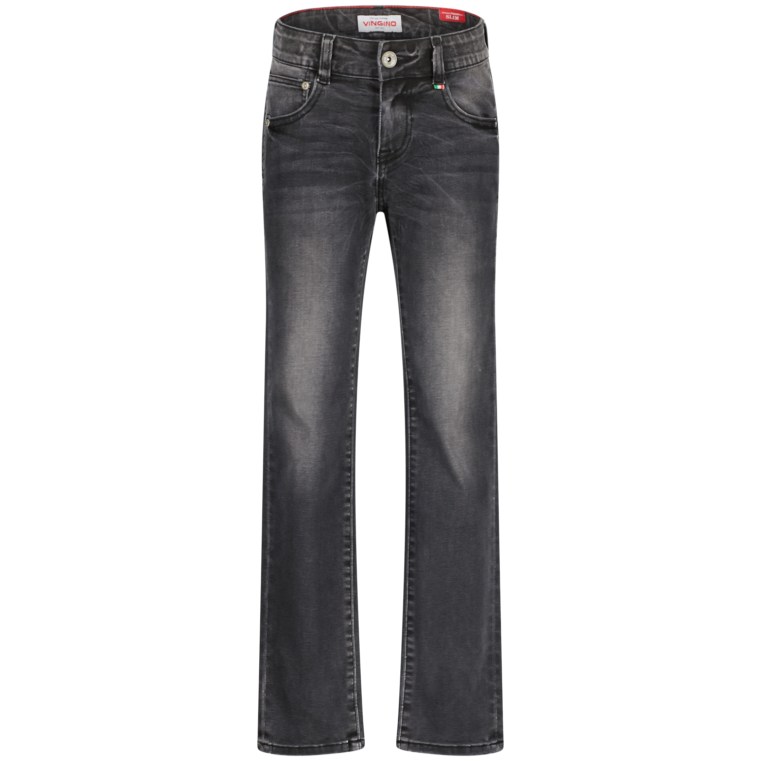 Vingino winter jeans broek jongens - zwart - Dante - slim fit afbeelding