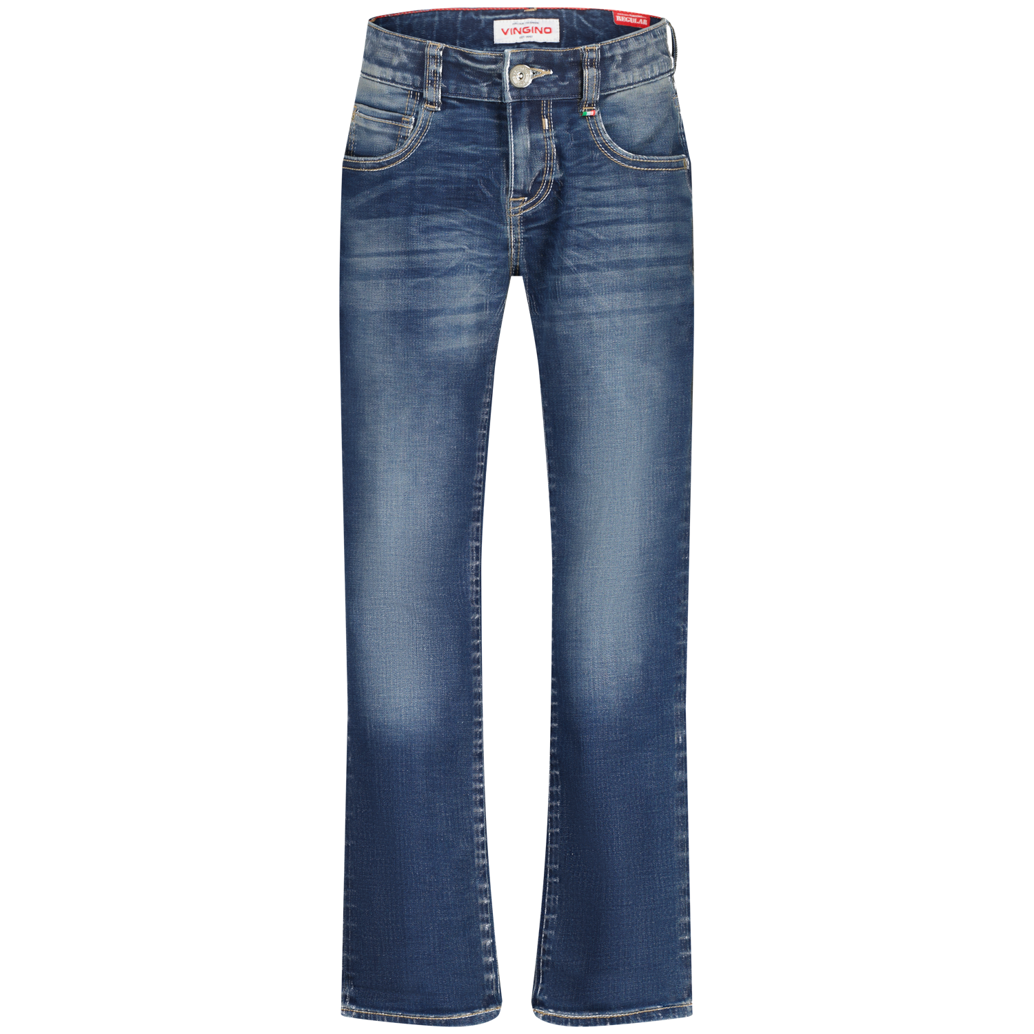 Vingino winter jeans broek jongens - blauw - Bruno - regular fit afbeelding