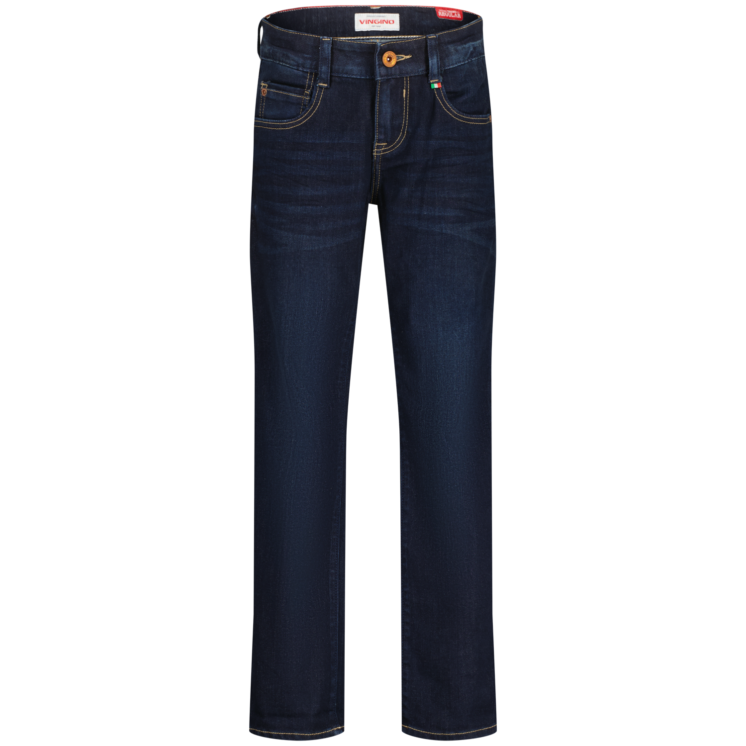 Vingino winter jeans broek jongens - donker blauw - Bruno - regular fit afbeelding