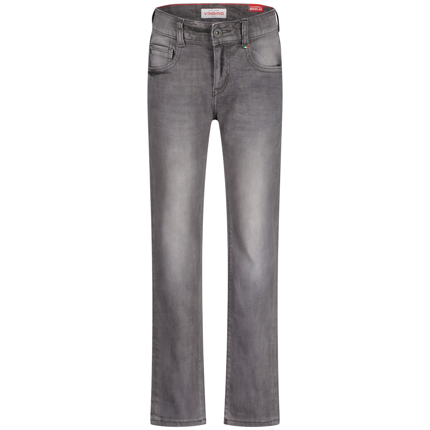 Vingino winter jeans broek jongens - grijs - Bruno - regular fit afbeelding