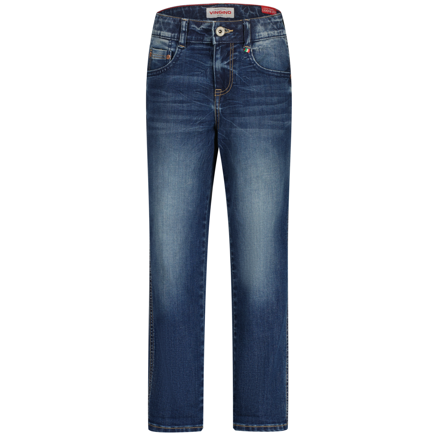 Vingino winter jeans broek jongens - blauw - Constantino - loose fit afbeelding