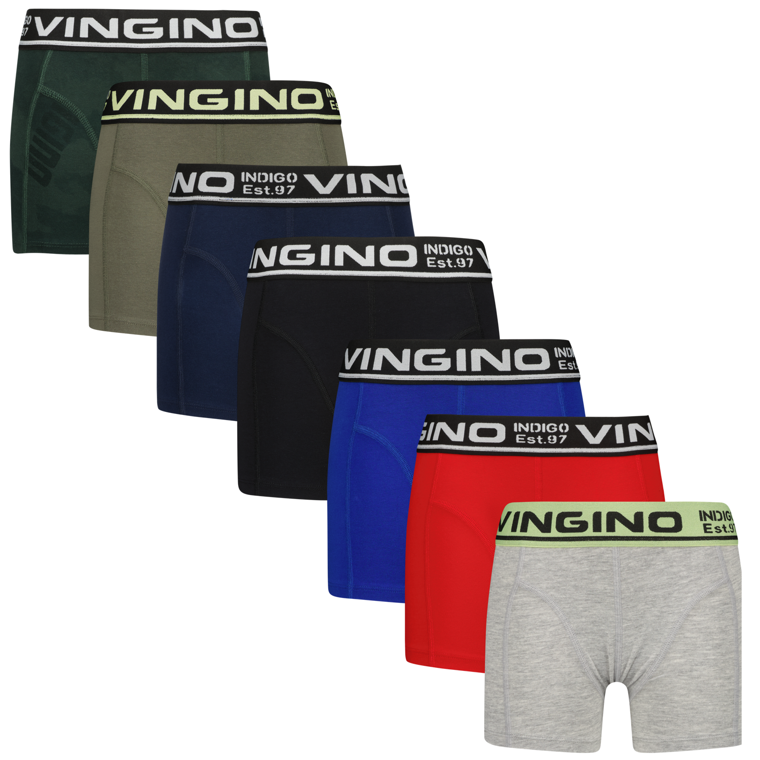 Vingino winter ondergoed jongens - multi blauw - 7-pack afbeelding