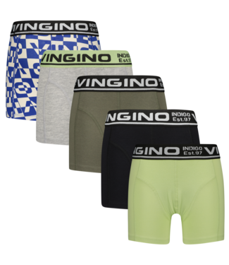 Vingino winter ondergoed jongens - lime - 5-pack