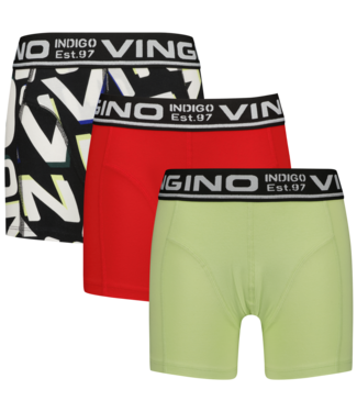 Vingino winter ondergoed jongens - rood - 3-pack