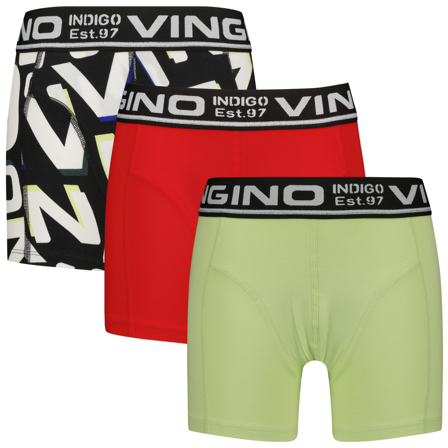 Vingino winter ondergoed jongens - rood - 3-pack afbeelding