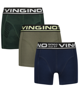 Vingino winter ondergoed jongens - army groen - 3-pack