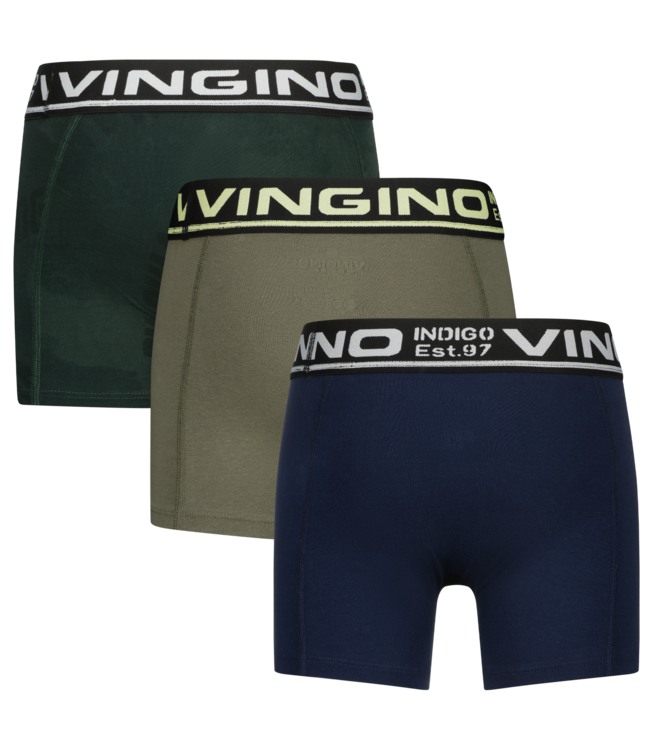 Vingino winter ondergoed jongens - army groen - 3-pack