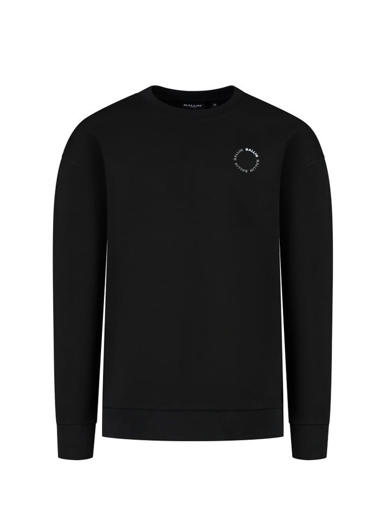 Ballin winter sweater jongens - zwart - cirkel logo afbeelding