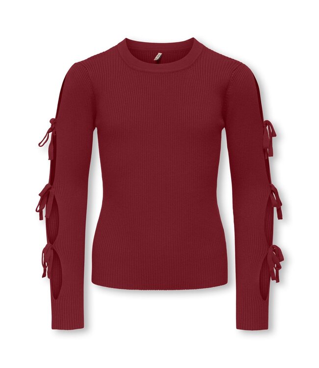 Kids ONLY winter sweater meisjes - rood  - KogNatascha - gebreid