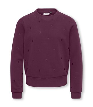 Kids ONLY winter sweater meisjes - paars - KogAtika - regular fit