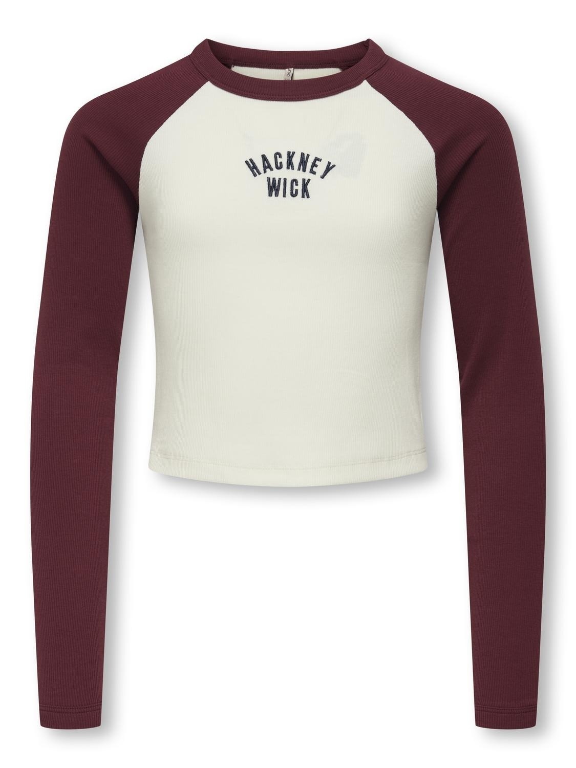 Kids ONLY winter top meisjes - rood - KogBina - slim fit, longsleeve afbeelding