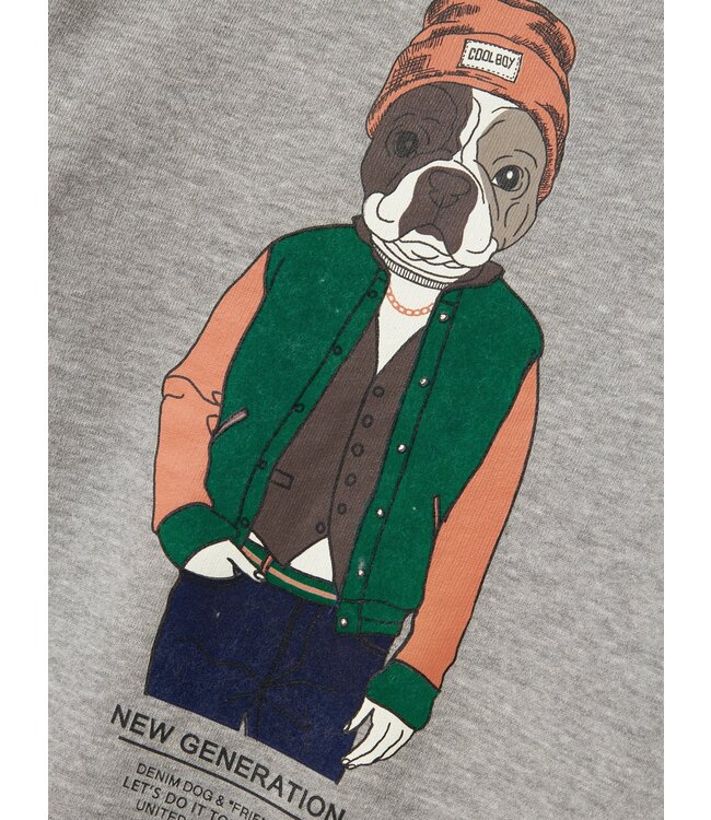Name it winter sweater jongens - grijs - NkmPsalko - loose fit