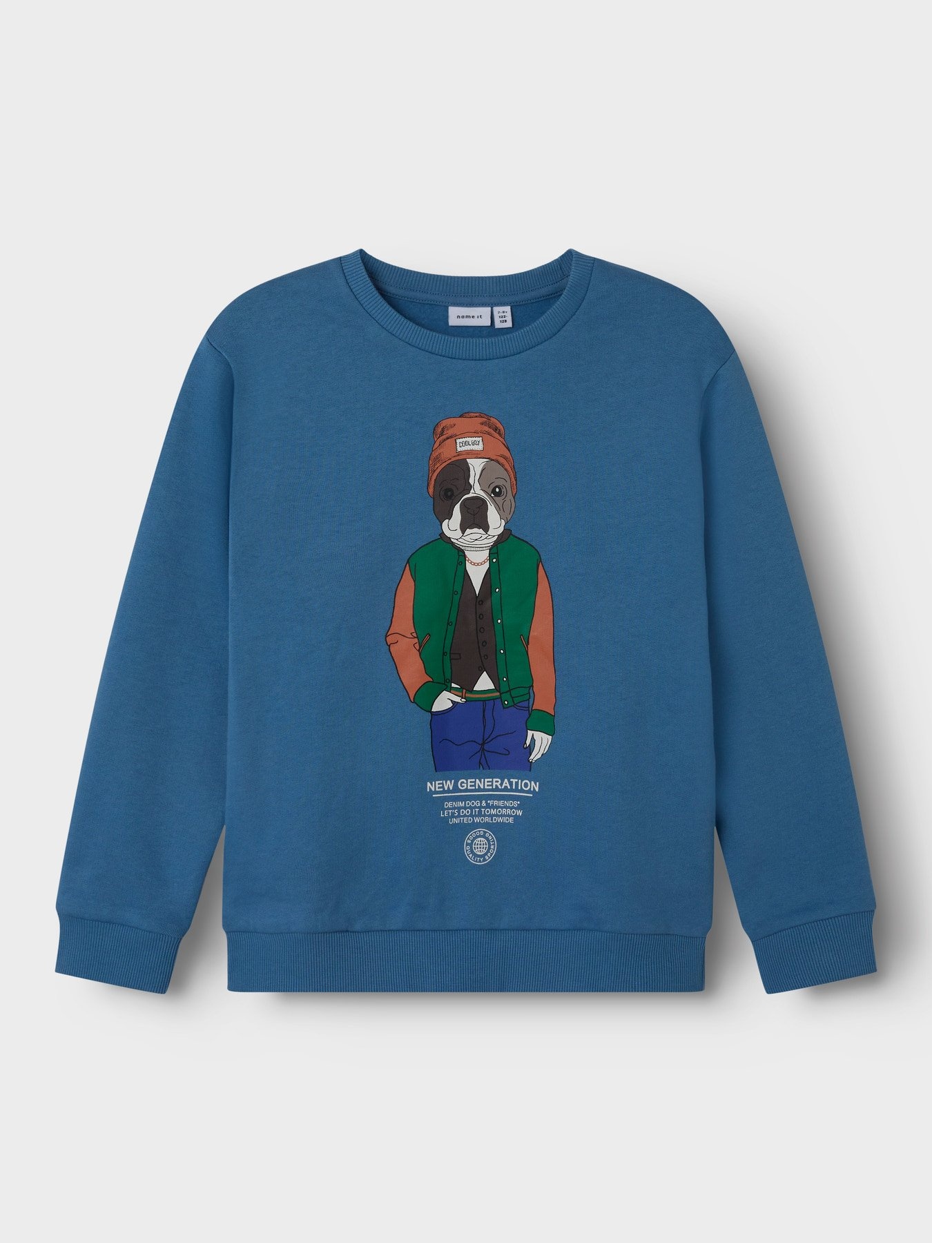 Name it winter sweater jongens - blauw - NkmPsalko afbeelding