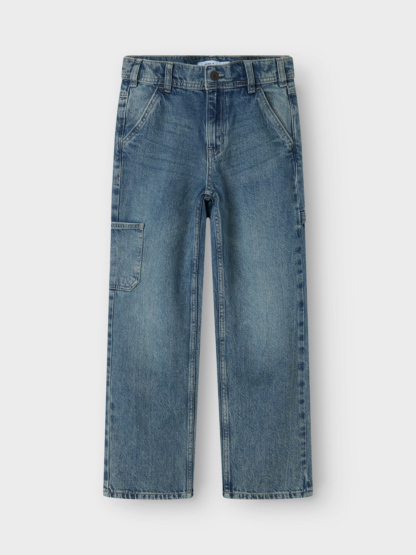 Name it winter jeans broek jongens - blauw - NkmRyan - straight fit afbeelding