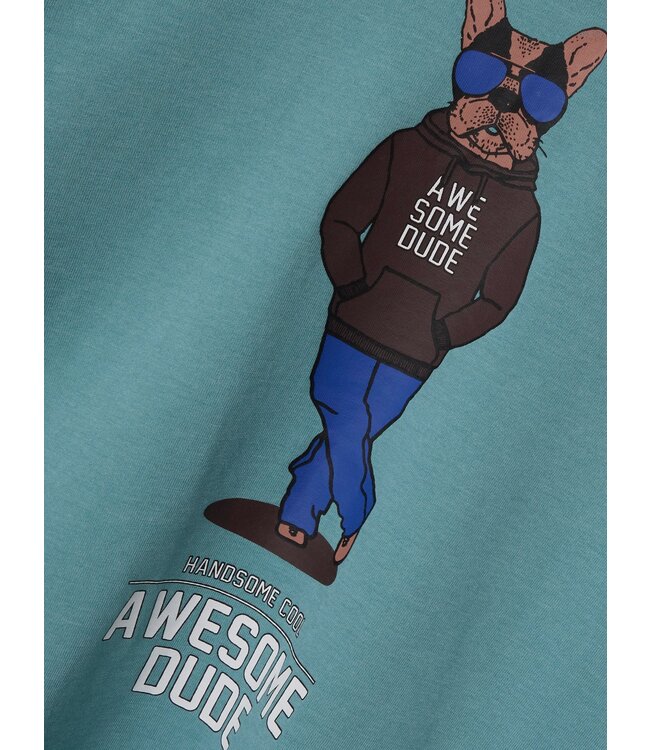 Name it winter shirt jongens - turquoise - NkmPsakob