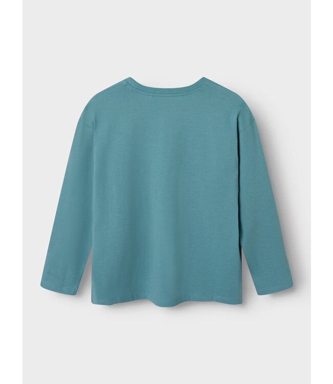 Name it winter shirt jongens - turquoise - NkmPsakob
